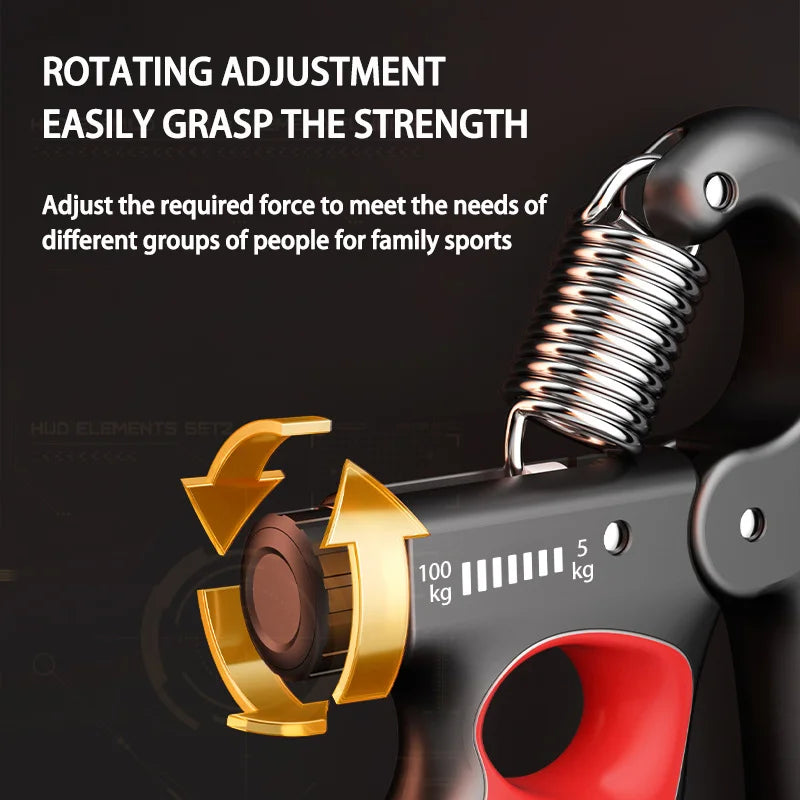 Fortalecedor de Agarre Ajustable (Hand Grip)