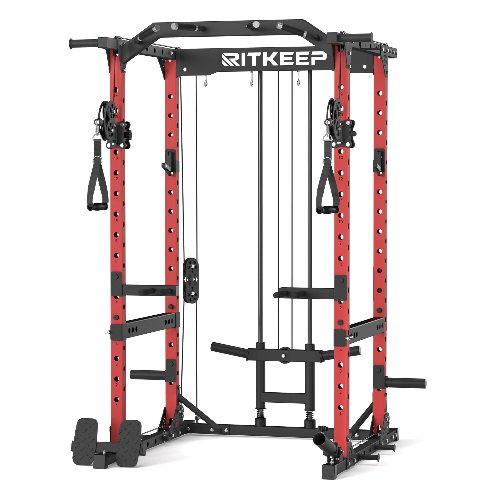 Multigimnasio Power Rack con Poleas Cruzadas 