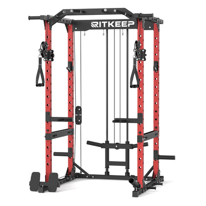 Multigimnasio Power Rack con Poleas Cruzadas 