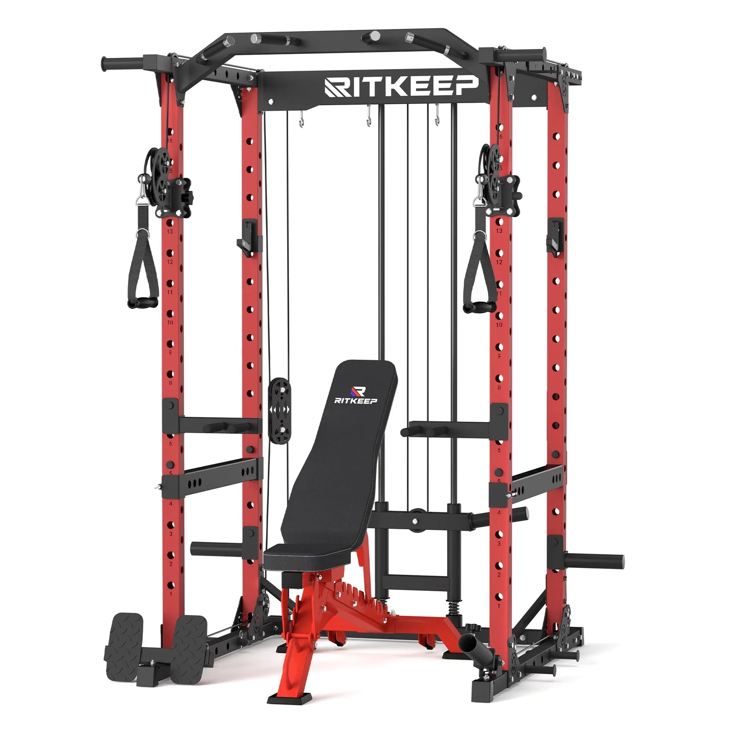 Multigimnasio Power Rack con Poleas Cruzadas 