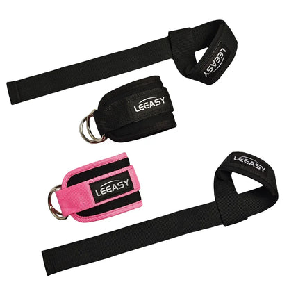 Lifting Straps Gym Ankle Shackles Bodybuilding Deadlift Powerlifting Belt and Sport Cuff Sports Safety Support Training Straps