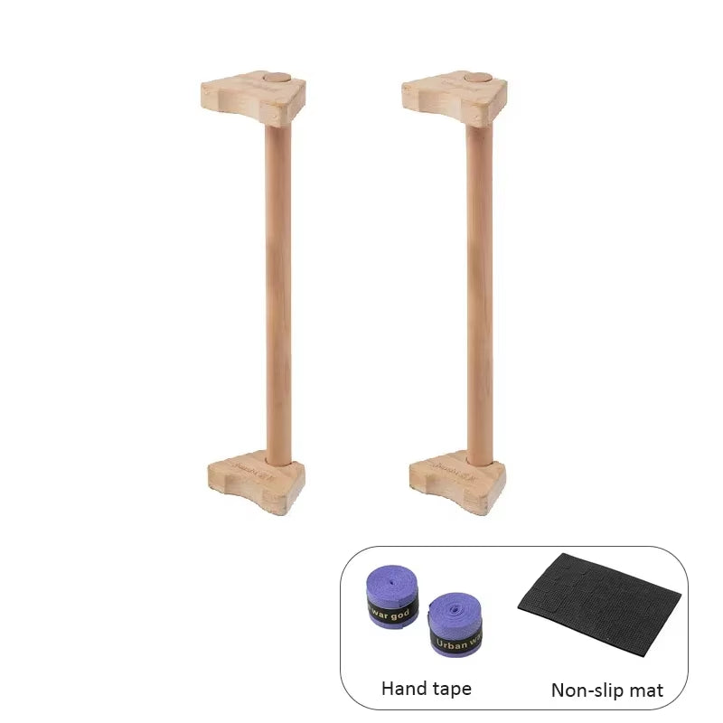 Wooden Push-Up Stand Non-Slippush up Bar Handles Fitness Pushup Board Calisthenics Parallettes Bar Exercise Equipment for Home