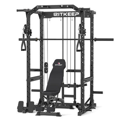 Multigimnasio Power Rack con Poleas Cruzadas 