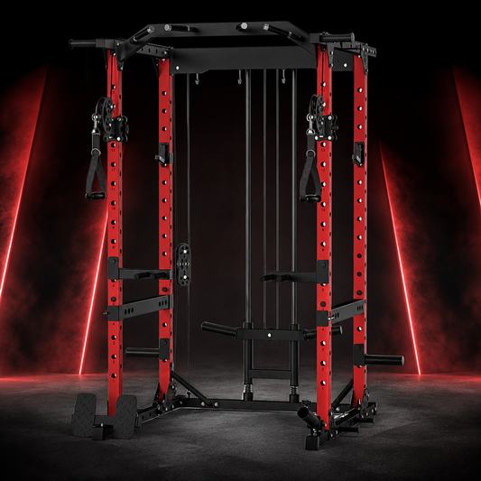Multigimnasio Power Rack con Poleas Cruzadas