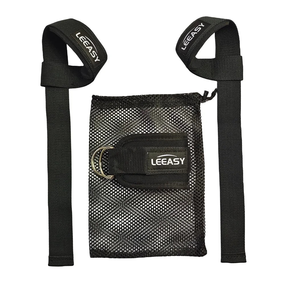 Lifting Straps Gym Ankle Shackles Bodybuilding Deadlift Powerlifting Belt and Sport Cuff Sports Safety Support Training Straps