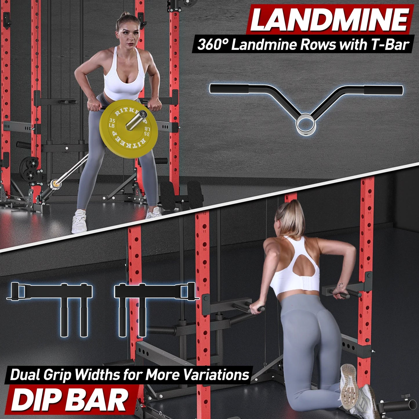 Multigimnasio Power Rack con Poleas Cruzadas 