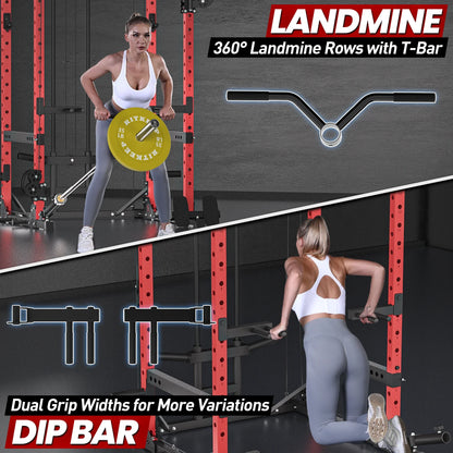 Multigimnasio Power Rack con Poleas Cruzadas 