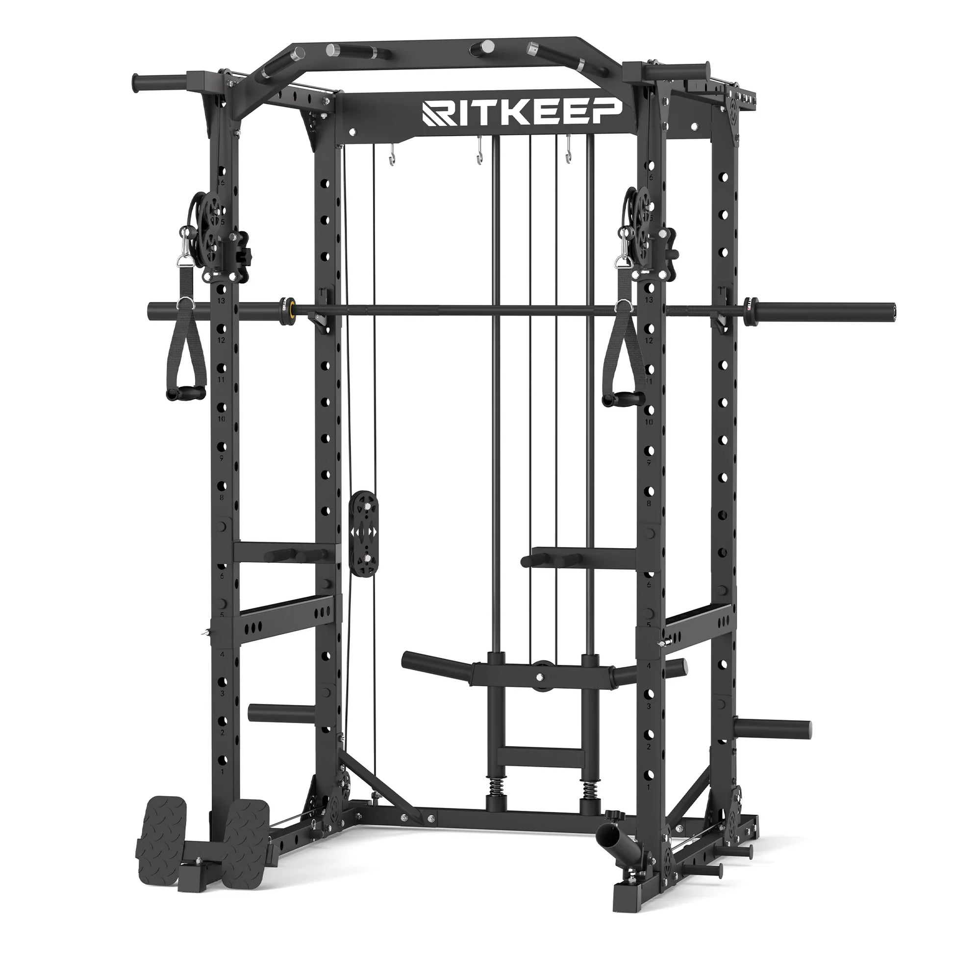 Multigimnasio Power Rack con Poleas Cruzadas 