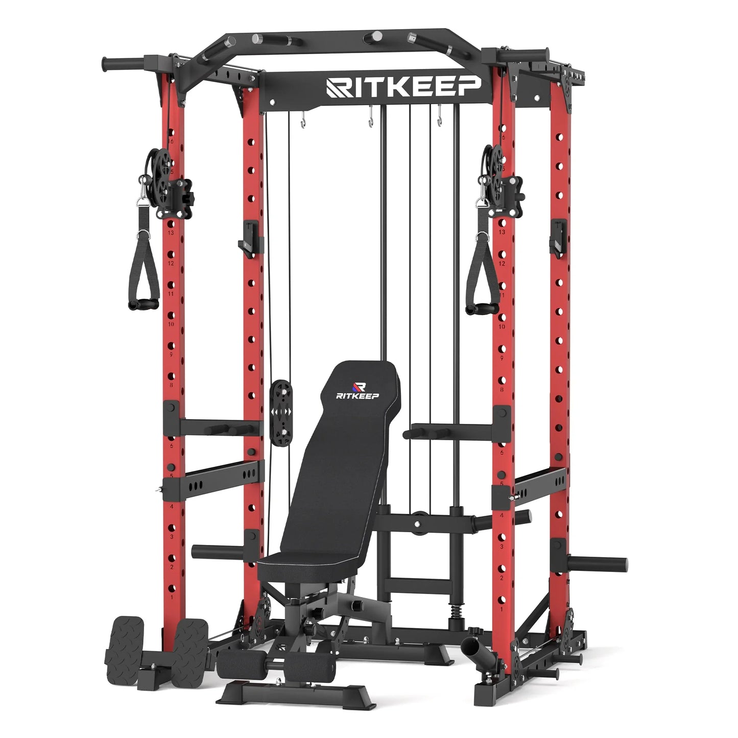 Multigimnasio Power Rack con Poleas Cruzadas 