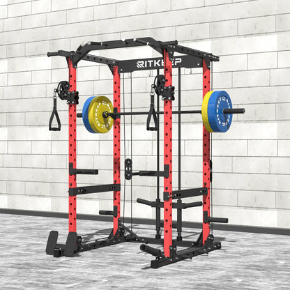 Multigimnasio Power Rack con Poleas Cruzadas 