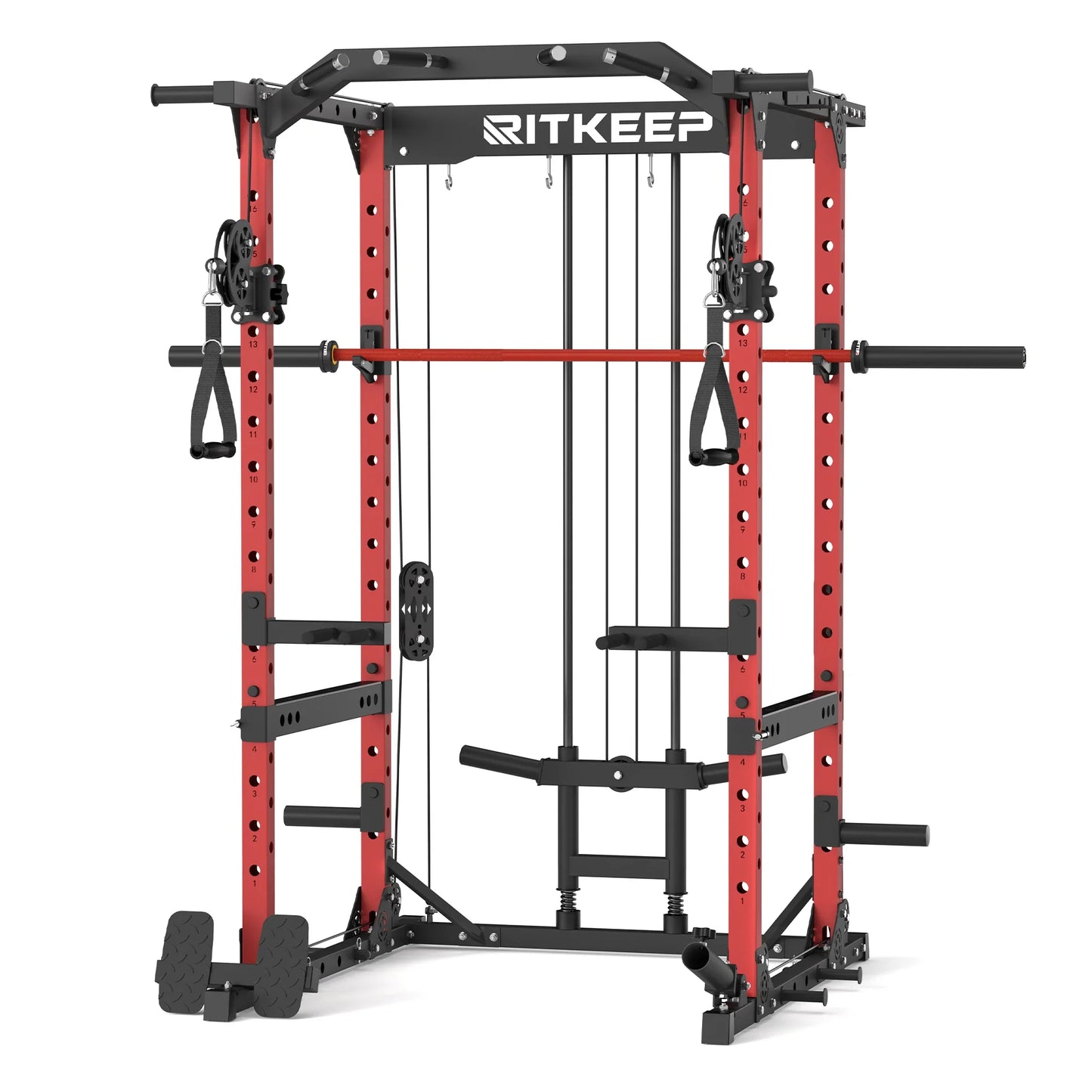 Multigimnasio Power Rack con Poleas Cruzadas 