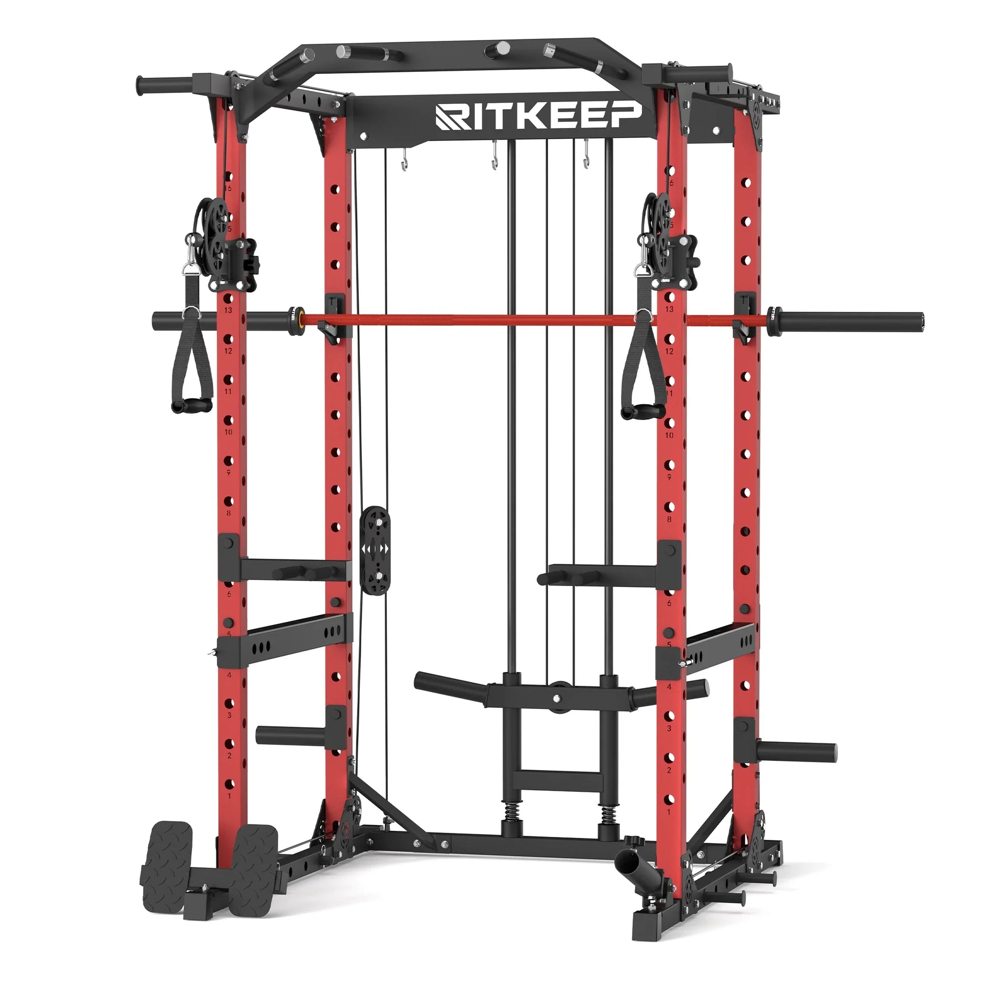 Multigimnasio Power Rack con Poleas Cruzadas 