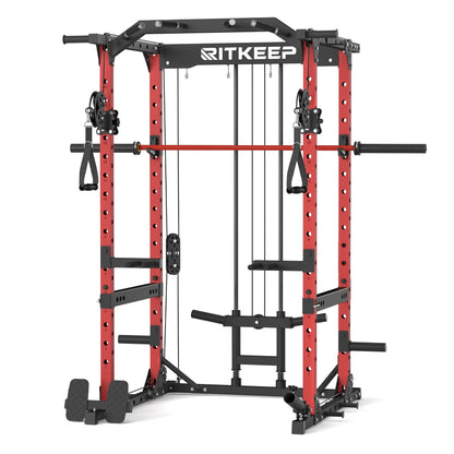 Multigimnasio Power Rack con Poleas Cruzadas 