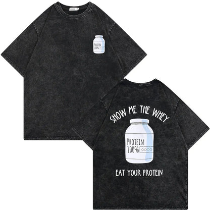 Remera Oversize Vintage (Skeleton Pump Cover)