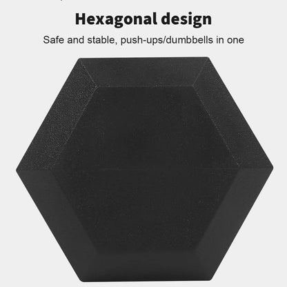 Mancuernas Hexagonales de Hierro Fundido con Goma (2.5 / 5 / 7.5 Kg)