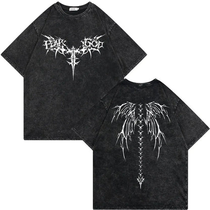 Remera Oversize Vintage (Skeleton Pump Cover)