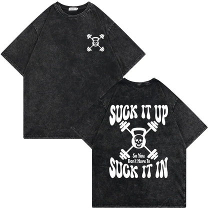 Remera Oversize Vintage (Skeleton Pump Cover)