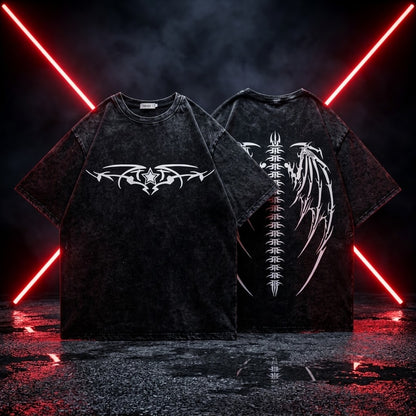 Remera Oversize Vintage (Skeleton Pump Cover)