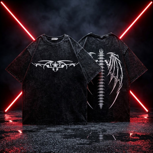 Remera Oversize Vintage (Skeleton Pump Cover)