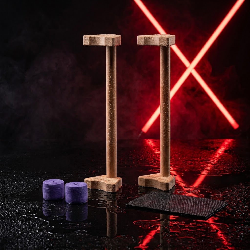 Soportes de Madera de Haya para Flexiones (Parallettes)